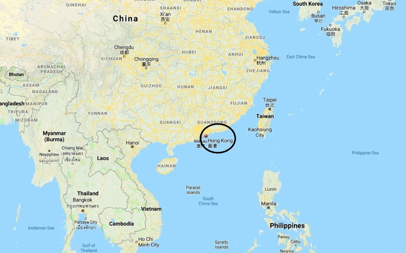 Where Is Hong Kong In Asia Map - Gloria Fernandina